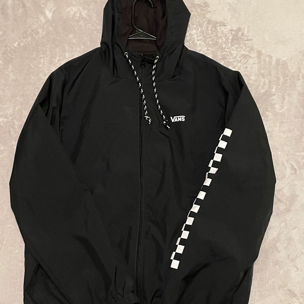 VANS Black and White Checkered Windbreaker
